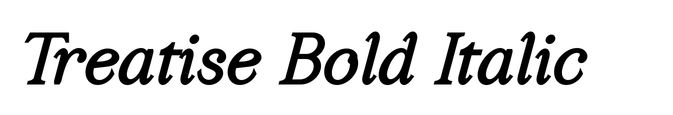 Treatise Bold Italic